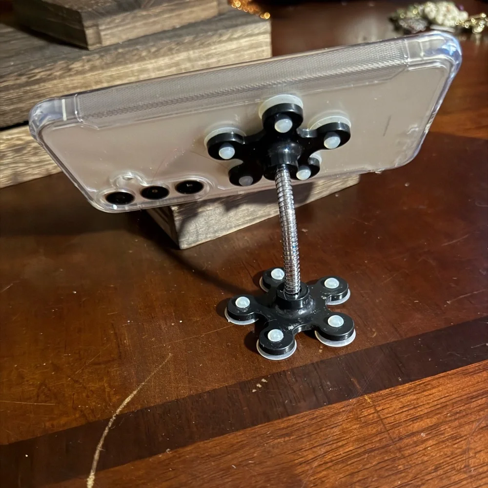 Clear Phone Case with Black Stand